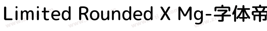 Limited Rounded X Mg字体转换